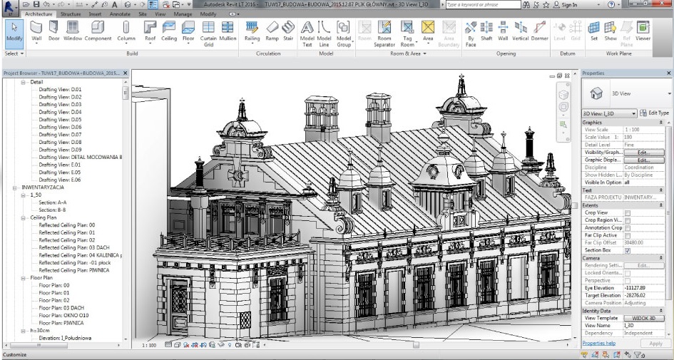 Scan to Revit Heritage Model